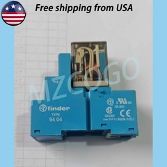 14Pins Intermediate Power Relay Fits For Finder 55.34.9.024.0090 24VDC 7A 250VAC