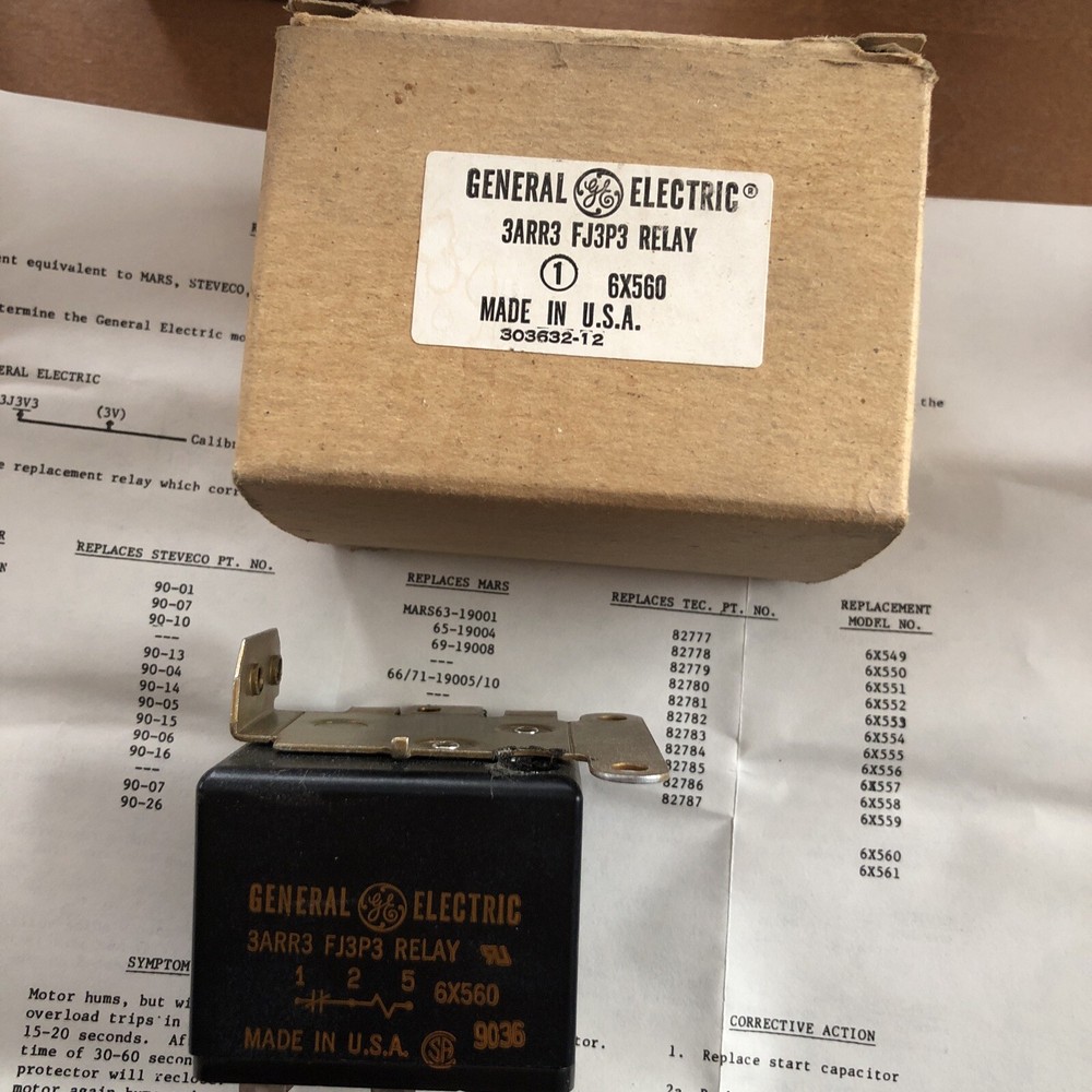 General Electric G.E. 3ARR3FJ3P3 3ARR3 FJ3P3 Relay, 5×560 NEW