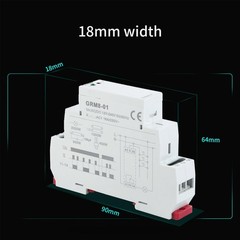 GRM802 Electronic Latching Memory Impulse Relay SPDT 16A AC/DC 12V~240V DIN