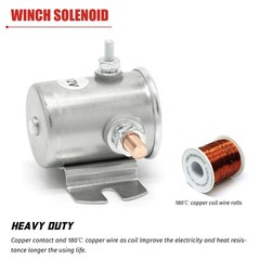 Continuous Duty Solenoid Relay 3 Terminal for Winch, Marine, Golf Cart SPST 1…