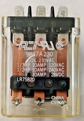 AC1 11 Pin Square Blade Relay 3PDT 230 Vac 9837A230 LR75820