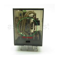 Coil DC12V Power Relay 4PDT Contact 3A MY4NJ HH54P HHC68B-4Z With Socket Base