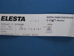 (1) ELESTA SGR66-024VDC 24VDC 16A(NO) 8A(NC) 250V-AC1 162381 WITH SOCKET