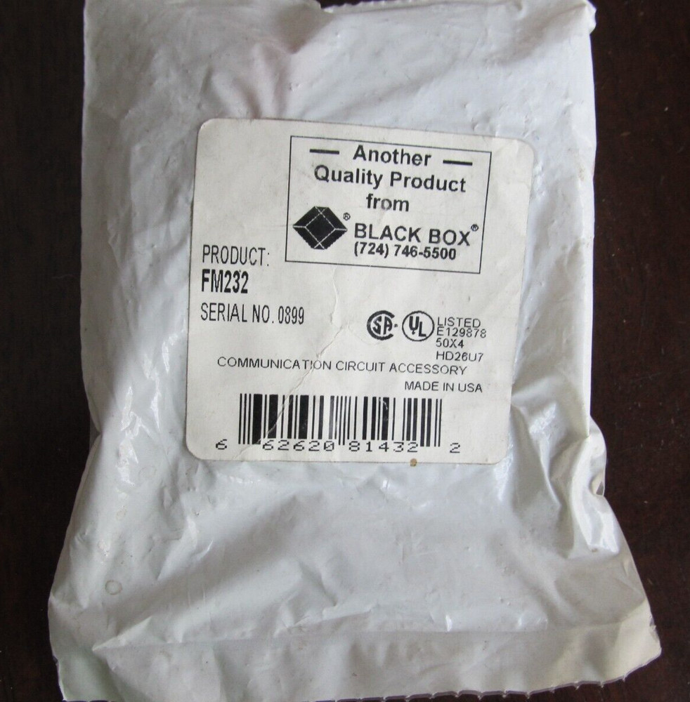 NEW BLACK BOX FM232 COMMUNICATION CIRCUIT ACCESSORY