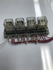 4 Potter & Brumfield KRPA-11AN-120 Relays, 8 Pin, 120V, 50/60Hz W BASE AND TRACK