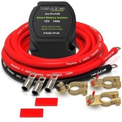 Isolator Kit 12V – 140 Amp Voltage Sensitive Relay (VSR) for Dual Battery Setup