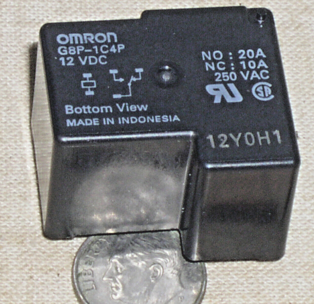 1 HIGH POWER OMRON G8P-1C4P-DC12 PCB PWB RELAY 12V DC COIL SPDT 20A@250V AC USA
