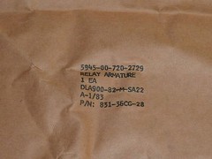 T-BAR 831-36CG-28 RELAY ELECTROMAGNETIC