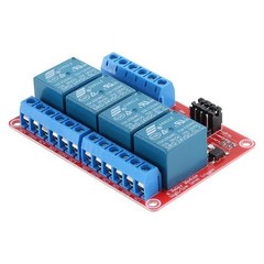 24V Relay Module Optocoupler Isolation 4 Channel High Low Color: 4 Channel 24V