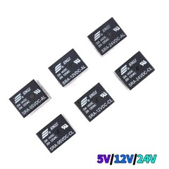 5V 12V 24V Mini Relay SPDT 4-Pins 5-Pins PCB General Purpose Relay SRA Series