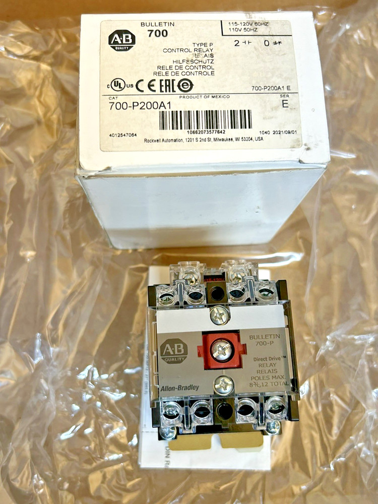 NEW ALLEN BRADLEY 700-P200A1 CONTROL RELAY 700P200A1