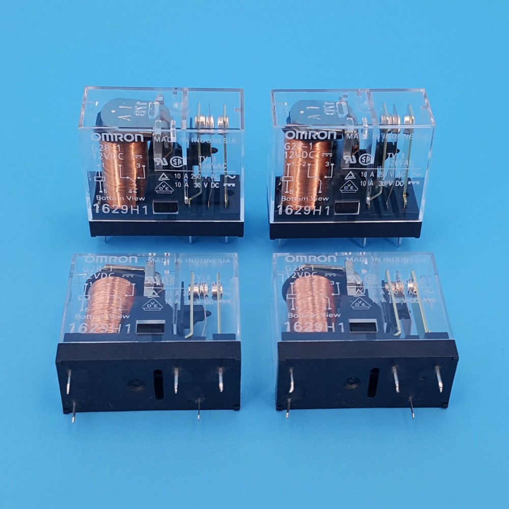 10Pcs Omron G2R-1 DC12V 5Pin Single-Pole SPDT PCB Mount Power Relay 10A/250VAC