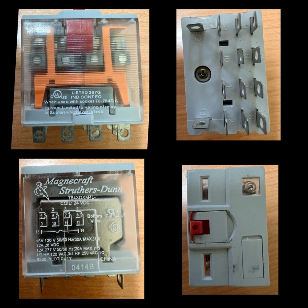 Magnecraft 784XDXM4L-120A 70-784D14-1 Plug-in Relay 24VDC NEW