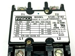 Fasco 5140-0162 Relay Contactor, CTR01267 A, X13060223-010 Trane 3100-30L10369ME