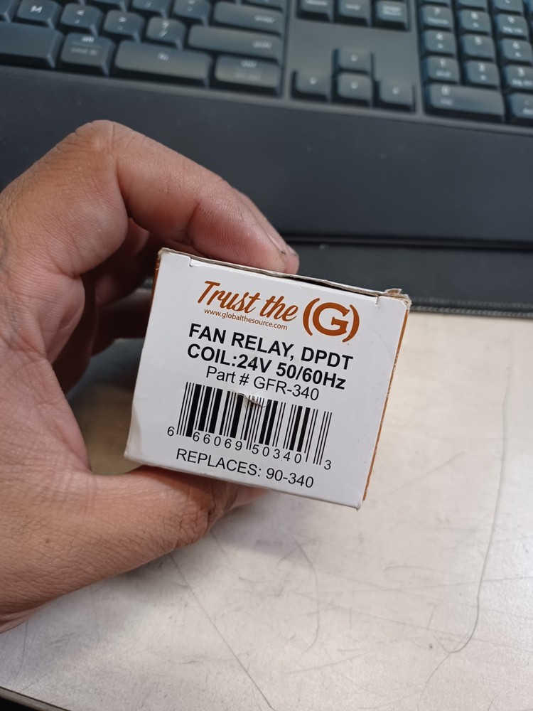 Fan Relay DPDT Coil 24V 50/60Hz GFR-340