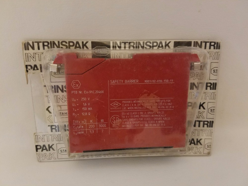 Stahl 9001/02-016-150-11 Intrinspak Safety Barrier Relay NEW