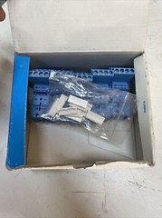5- Finder 94.04 Relay Socket, DIN Rail/Panel Mount, Blue, Screw, for 55.34 Relay