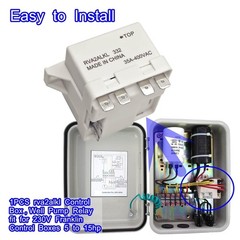 LDCRE 1PCS RVA2ALKL Control Box, 35A Well Pump Relay, 230V, Auto, Panel Mount…