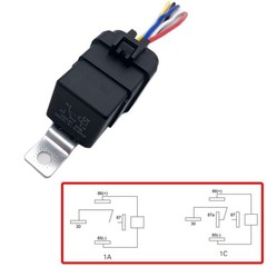 New 2 PCS New Trim & Tilt Relay Plug Socket Cook Mfg 7493 12V 80amp P/N 1197493