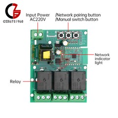 1/2/3 Channel WIFI Relay Self-Locking Interlock Switch Module for eWeLink AC220V