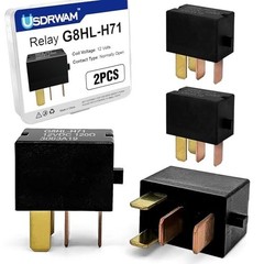 2 Pack Automotive Relay 12V 35A SPDT Plug In Waterproof Housing For Honda