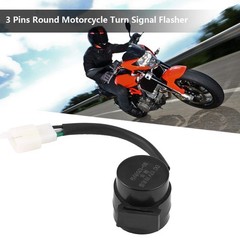 3 Pin Flasher Relay Indicator Flasher Relay Round Indicator Flasher Relay for Motorcycles…