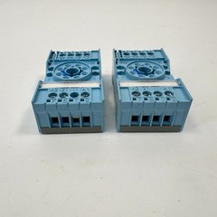 Lot of 2 NEW Releco S2-B Relay Socket 8-Pin 10A 380V Turck