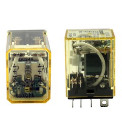 10PCS For Intermediate Relay 10A 240VAC 8Pins DPDT RH2B-UL DC24V 24VDC
