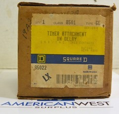 8501GE SQUARE D Timer Attachment on Delay 8501 Type GE LX 1NO 1NC NEW