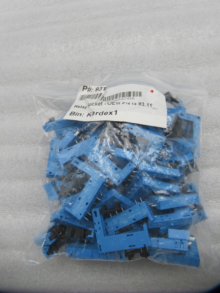 Bag of 70- Finder 93.11 Relay Socket Through Hole 5 PINS 6A 250V (Fast Shipping)