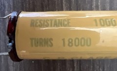 C.P. Clare Turns 18000 Ohms No: 35 E.C Resistance 1000 OHMS