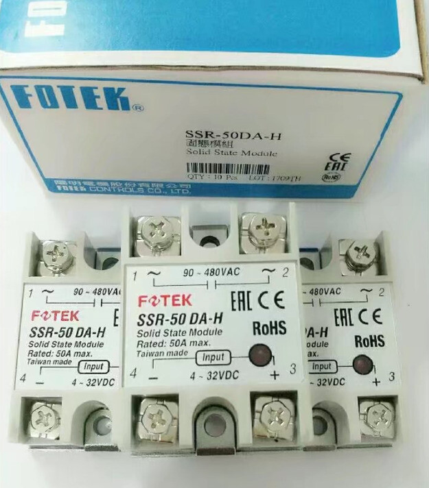 1PC Fotek SSR-50DA-H SSR50DAH Relay 50A In Box -New #FOT