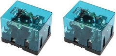 Electronmagnetic Voltage Relay 2Pcs JQX-62F 2Z DC 12V 120A DPDT 35mm Rail Mount