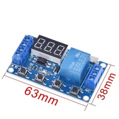 6 PCS Timer Relay Module DC 6-30V Timer Relay Programmable with LCD Display /…