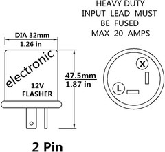 High Performance 2-Pin 12V Flasher Relay – Plug & Play Design for Easy Setup