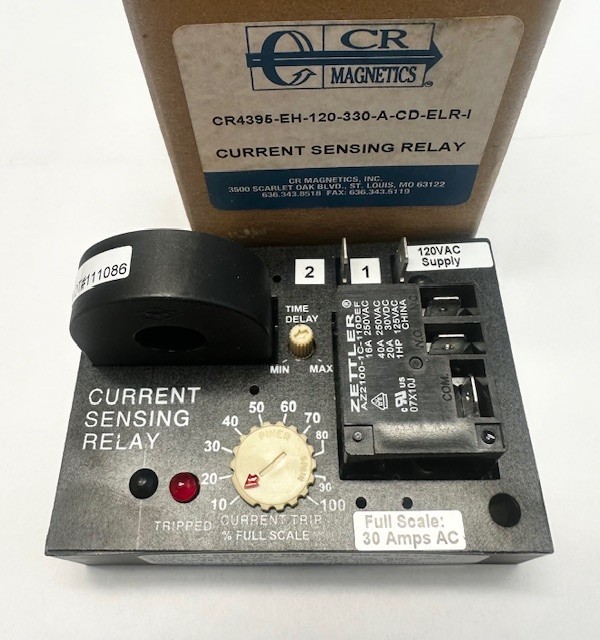 CR Magnetics Current Sensing Relay CR4395-EH-120-330-A-CD-ELR-I