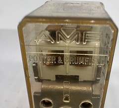 AMF Potter Brumfield R10E3Y4S450 12VDC Relay Industrial Control Clear Case Used