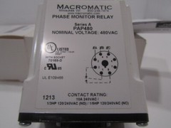Macromatic PAP480 Series A Phase Monitor Relay 5WMJ6