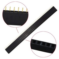 20PCS Pin Header, 2.54mm 40Pin Male and Female Header Pins Breakaway PCB Boar…