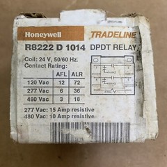 HONEYWELL R8222 D 1014 DPDT General Purpose Relay