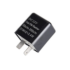 2 Pin Flasher Relay 12V Flash Adjustable Compatible LED Electronic Fix CAR