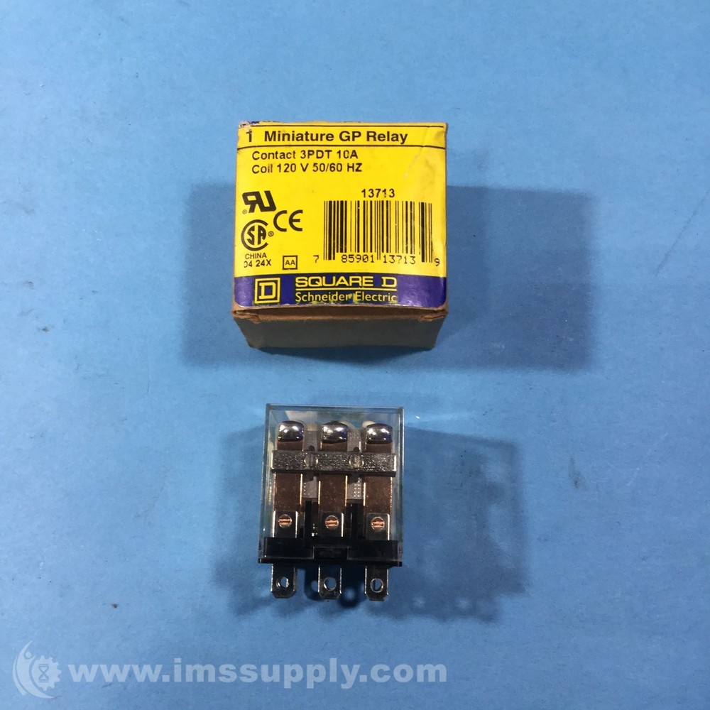 Square D 8501RS43P14V20 Miniature GP Relay FNOB