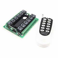 12v 10A relay 12Ch wireless Programable RF Remote Control Transmitter + Receiver