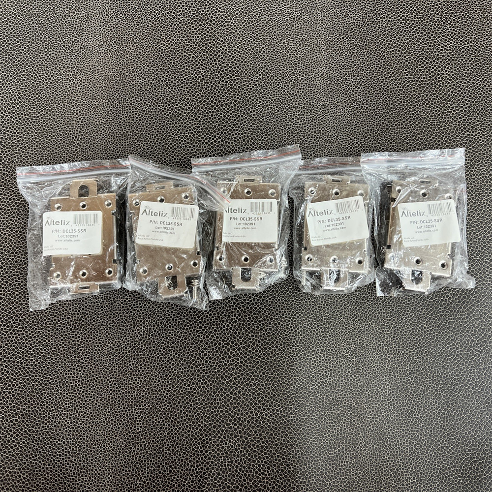 5 PCS! Altelix DCL35-SSR 35mm DIN Rail Mounting Clip Bracket for SSR Relay NOS