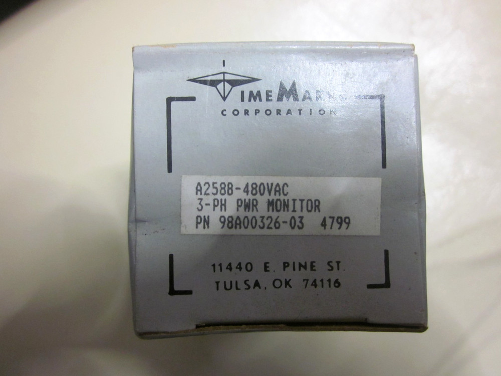 Time Mark A258B 480 VAC 3-PH PWR Voltage Volt Monitor