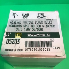 Square D Class 8501 Type C06V20 NIB