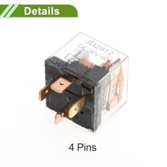 4 Pins 36V 80A Auto Relay Multi Purpose Waterproof Car Relay 2 Pcs Clear
