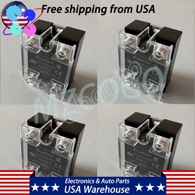 4PCS For Crydom D2425 SSR Solid State Relay Output 240VAC 25A Input 3-32VDC US