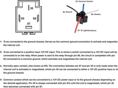 30A Fused Relay Switch Kit – 5 Pack 12V 4 Pin with Interlocking Harness