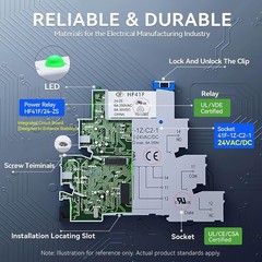Compact Listed 24V Coil Electromechanical Relay 6Amp SPDT